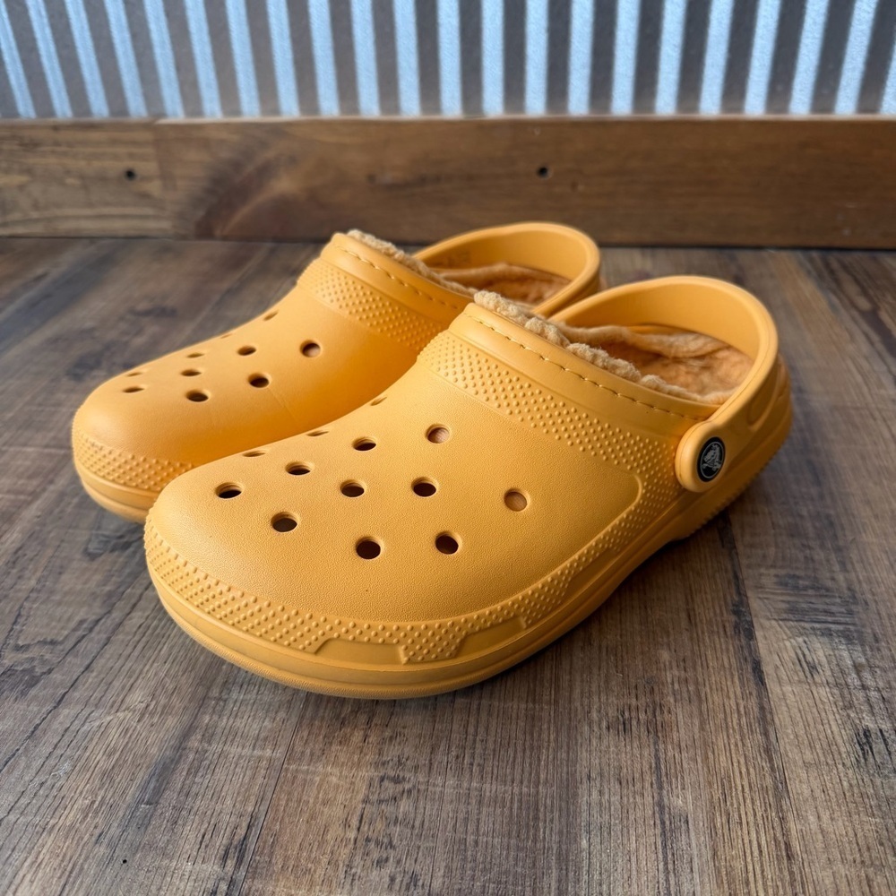 Crocs Classic Lined Clog Orange Sorbet Unisex Lightweight Slip On Errands M7/W9